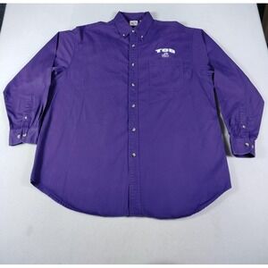 Vintage Cadre Athletic Shirt Mens 2XL Purple TCU Horned Frogs NCAA Football